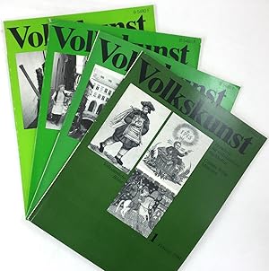 Volkskunst. Zeitschrift für volkstümliche Sachkultur. Jahrgang 1990, Heft 1 - 4 (m. lose beiliege...