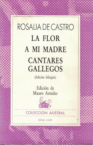 Imagen del vendedor de LA FLOR * A MI MADRE * CANTARES GALLEGOS a la venta por Librera Torren de Rueda