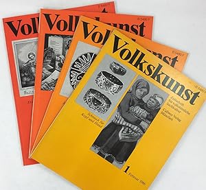 Volkskunst. Zeitschrift für volkstümliche Sachkultur. Jahrgang 1986, Heft 1 - 4 (m. lose beiliege...