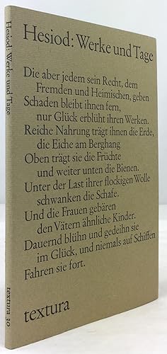 Werke und Tage. Aus dem Griechischen übertragen von Albert von Schirnding. (Zweisprachige Ausgabe.)