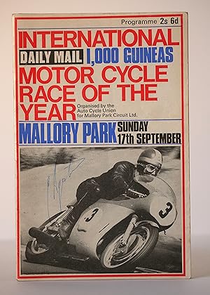 Image du vendeur pour Programme Mallory Park Sunday 17th September 1967 International Daily Mail 1,000 Guineas Motor Cycle Race of the Year mis en vente par Hudston Books