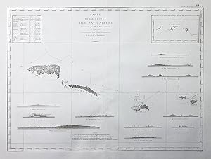 "Carte de l'Archipel des Navigateurs" - Navigator's Islands Samoa Polynesia