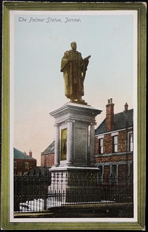 Jarrow Palmer Statue Vintage Postcard