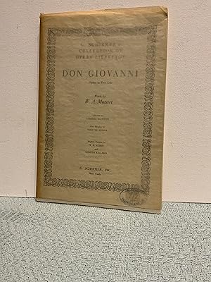 Bild des Verkufers fr Don Giovanni by Mozart zum Verkauf von Nangle Rare Books