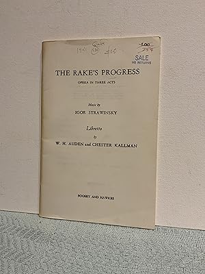 Bild des Verkufers fr The Rake's Progress zum Verkauf von Nangle Rare Books