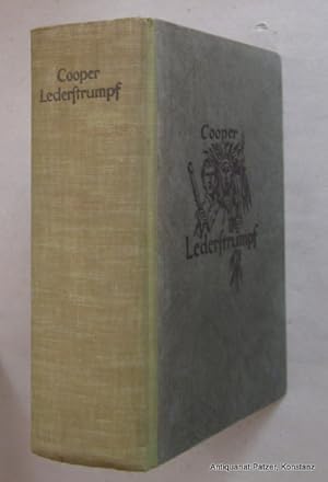 Image du vendeur pour Lederstrumpf-Erzhlungen. (5 Teile in 1 Band). bersetzt von C. Khlewein. O.O., Verlag Die Sparrenburg, 1957. Mit Farbtafeln u. zahlreichen, teils ganzseitigen Illustrationen von Leo Bauer. 573 S. Illustrierter Or.-Hlwd.; Kanten leicht berieben. mis en vente par Jrgen Patzer