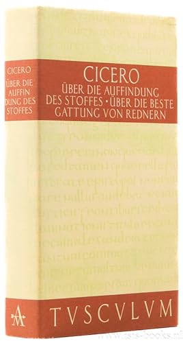 Immagine del venditore per De inventione. ber die Auffindung des Stoffes. De optimo genere oratorum. ber die beste Gattung von Rednern. Lateinisch-deutsch. Herausgegeben und bersetzt von Theodor Nsslein. venduto da Antiquariaat Isis