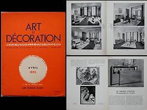 ART ET DECORATION AVRIL 1935 JEAN PASCAUD, MARIE CHAUVEL, B. J. KLOTZ, ENSEIGNES