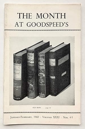 The Month at Goodspeed's. Volume XXXI, Numbers 4-5, January - February 1960
