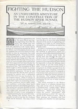 Imagen del vendedor de Fighting The Hudson: An Unrecorded Adventure In The Construction Of The Hudson River Tunnell a la venta por Legacy Books II