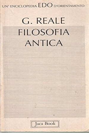 Imagen del vendedor de Filosofia antica a la venta por librisaggi