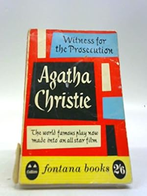 Bild des Verkufers fr Witness for the Prosecution. A Play in Three Acts. zum Verkauf von WeBuyBooks
