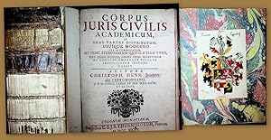 Corpus Juris Civilis academicum, in suas partes distributum, usuique moderno ita accommodatum, ut...