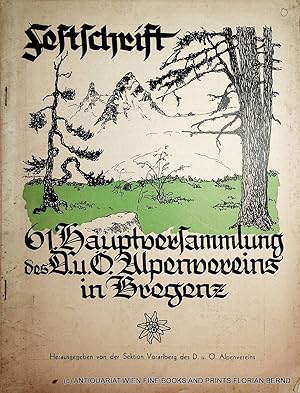 Festschrift : 61. Hauptversammlung des D. u. Ö. Alpenvereins in Bregenz (=Vorarlberger Tagblatt 1...