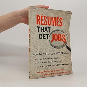Bild des Verkufers fr Rsums that Get Jobs zum Verkauf von Bookbot