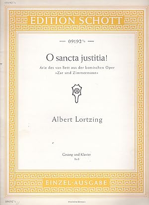 O sancta justitia! Arie des van Bett aus der komischen Oper "Zar und Zimmermann" - Gesang und Kla...