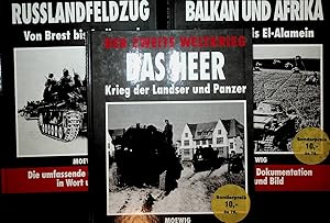 Seller image for Der Zweite Weltkrieg 3 BNDE: 1) Das Heer : Krieg der Landser und Panzer [Text und Red.: Jochen Brennecke .] Rastatt : Moewig, 1994 93 S. // 2) Balkan und Afrika : von Kreta bis El-Alamein [Text und Red.: Jochen Brennecke .] Rastatt : Moewig, 1994 93 S. // 3) Russlandfeldzug : Von Brest bis Stalingrad [Text und Red.: Jochen Brennecke .] Rastatt : Moewig, 1994 93 S. for sale by ANTIQUARIAT.WIEN Fine Books & Prints