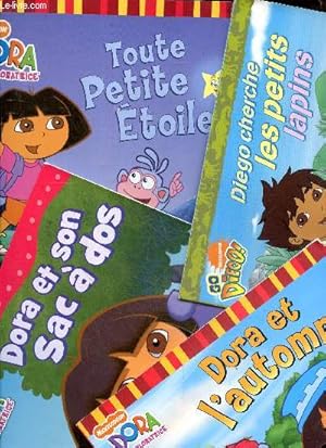 Bild des Verkufers fr Dora et l'automne + dora l'exploratrice, toute petite etoile + dora et son sac a dos + Go Diego ! , diego cherche les petits lapins zum Verkauf von Le-Livre