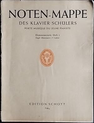 Noten mappe des Klavier-Schulers