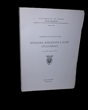 Seller image for Pitagora, Bardesane e Altri Studi Siriaci for sale by Marc J Bartolucci