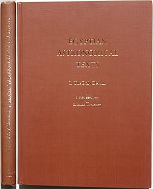 Egyptian Astronomical Texts. I. The Early Decans.