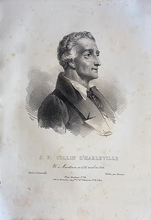 GRAVURE 19ème COLLIN D' HARLEVILLE DRAMATURGE