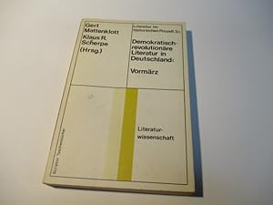 Bild des Verkufers fr Demokratisch-revolutionre Literatur in Deutschland: Vormrz. zum Verkauf von Ottmar Mller