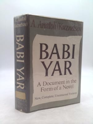 Bild des Verkufers fr Babi Yar: A Document in the Form of a Novel zum Verkauf von ThriftBooksVintage