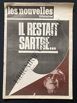 LES NOUVELLES LITTERAIRES-N°2733-DU 17 AU 24 AVRIL 1980-JEAN-PAUL SARTRE