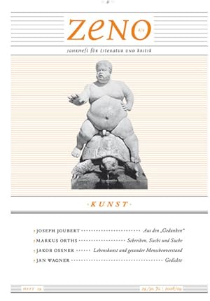 Seller image for zeno: Jahrheft fr Literatur und Kritik. Heft 29/2008: Kunst (zeno.: Jahrheft fr Literatur und Kritik Jahrheft fr Literatur und Kritik) for sale by Versandantiquariat Felix Mcke