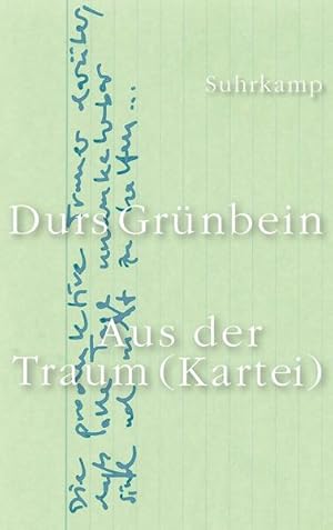 Bild des Verkufers fr Aus der Traum (Kartei): Aufstze und Notate zum Verkauf von Versandantiquariat Felix Mcke