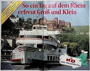 Falblatt - KD-Programm 1983. So ein Tag auf dem Rhein erfreut Groß und Klein.