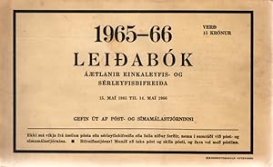 1965-66 Leidabók. 15. Mai 1965 Til 14. Mai 1966.