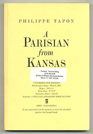 Seller image for A Parisian from Kansas for sale by Between the Covers-Rare Books, Inc. ABAA