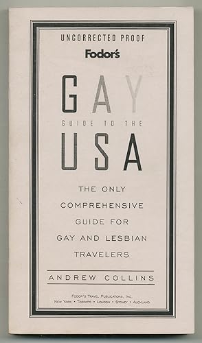 Bild des Verkufers fr Fodor's Gay Guide to the USA: The Only Comprehensive Guide for Gay and Lesbian Travelers zum Verkauf von Between the Covers-Rare Books, Inc. ABAA