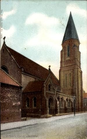 Ansichtskarte / Postkarte Jarrow Tyne and Wear England, St. Peter Kirche