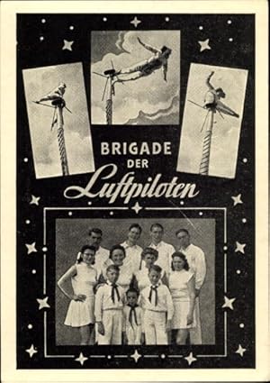 Ansichtskarte / Postkarte Brigade der Luftpiloten, Zirkusartisten