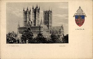 Ansichtskarte / Postkarte Lincoln Lincolnshire England, Kathedrale, Wappen