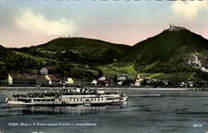 Ansichtskarte / Postkarte Wien 19. Döbling Österreich, Blick gegen Kahlenberg und Leopoldsberg, D...