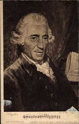 Künstler Ansichtskarte / Postkarte Joseph Haydn, Österreichischer Komponist, Wiener Klassik, Die ...