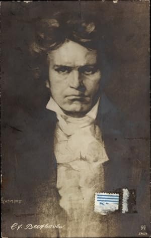 Künstler Ansichtskarte / Postkarte Sumpf, Ludwig van Beethoven, Deutscher Komponist, Wiener Klassik