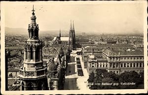 Ansichtskarte / Postkarte Wien 9 Alsergrund Österreich, Blick vom Rathaus, Votivkirche