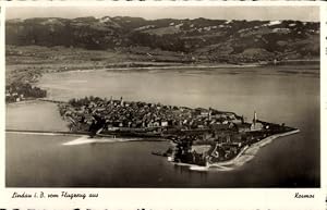 Image du vendeur pour Ansichtskarte / Postkarte Lindau am Bodensee Schwaben, Totalansicht, Blick vom Flugzeug mis en vente par akpool.de - akpool GmbH