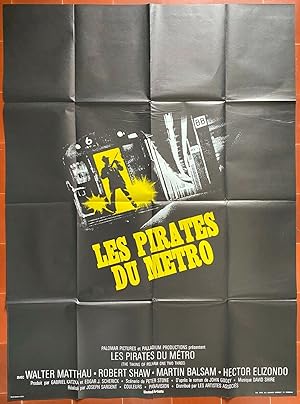 Affiche originale cinéma LES PIRATES DU METRO Taking of Pelham one two three SARGENT 120x160cm
