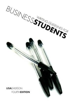 Imagen del vendedor de Writing Guidelines for Business Students a la venta por WeBuyBooks
