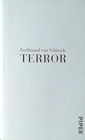 Seller image for Terror. Ein Theaterstck und eine Rede. for sale by Versandantiquariat Ruland & Raetzer