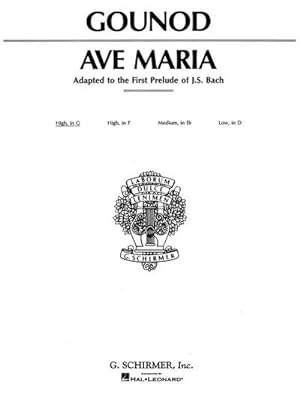Bild des Verkufers fr Ave Maria for high voice and piano(G Major) zum Verkauf von Smartbuy