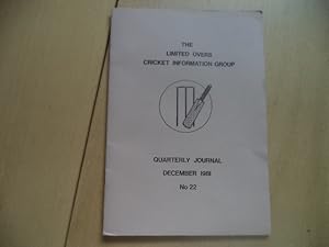 The Limited Overs Cricket Information Group Quarterly Journal December 1981 No: 22