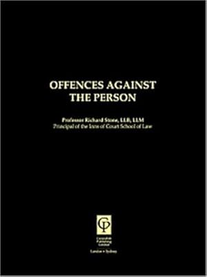 Seller image for Offences Against the Person for sale by WeBuyBooks