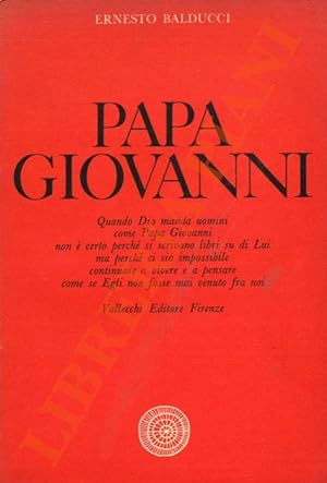 Bild des Verkufers fr Papa Giovanni. zum Verkauf von Libreria Piani